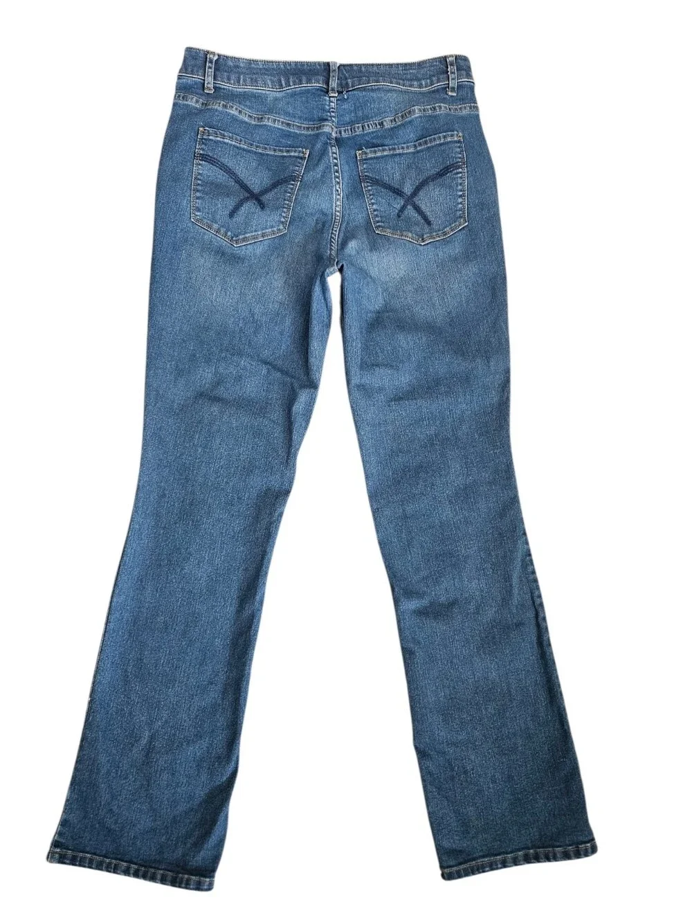Christopher & Banks Lot Of 2 Women Straight Leg Jeans Sz 8 Casual Mature Classic